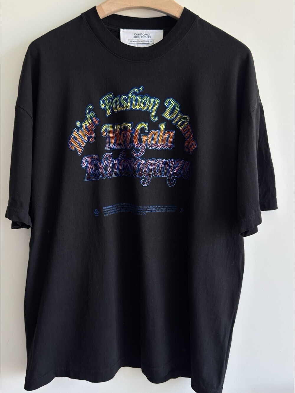 Christopher John Rogers x MET Museum High Fashion Drama Met Gala Tee XL
